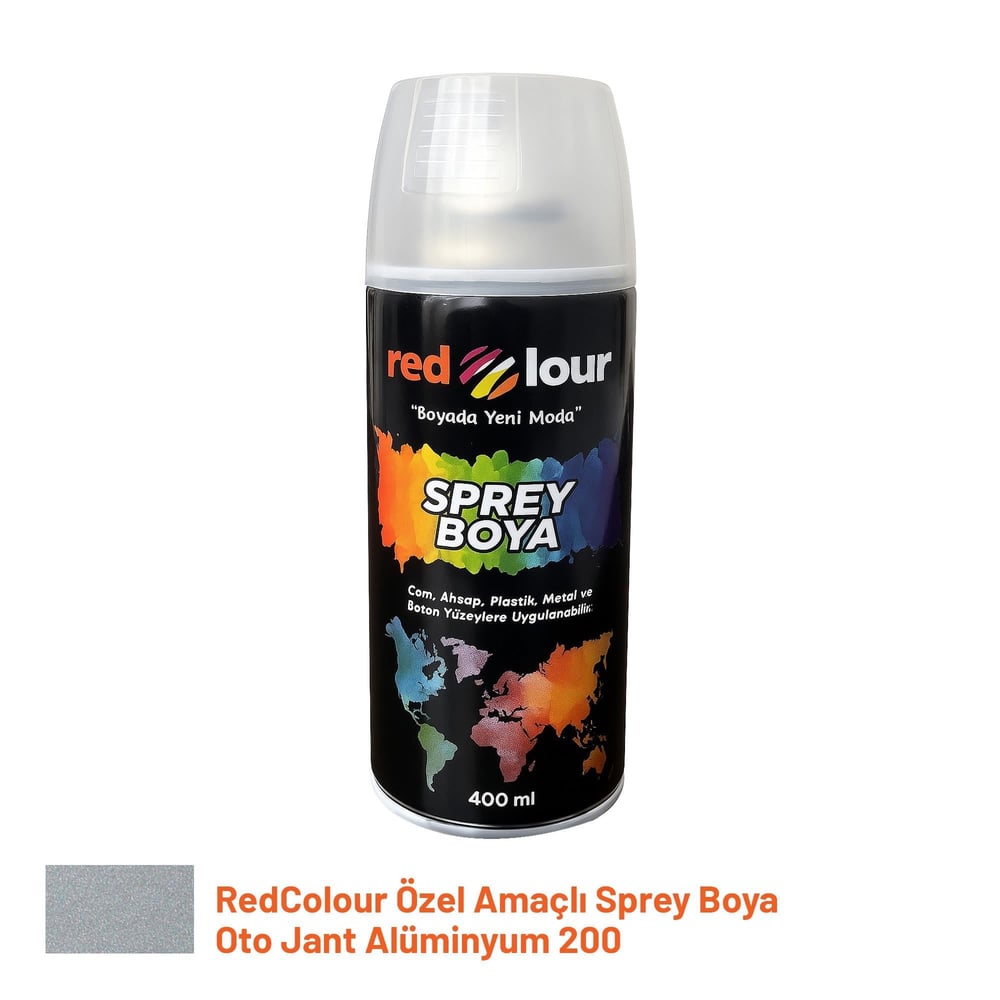 Redcolour Sprey Boya Otojant Alüminyum 200--6lı Paket