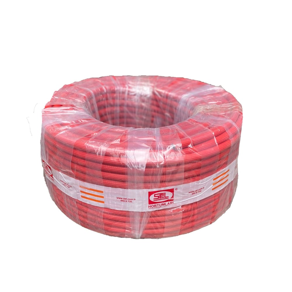 SelSel Thermo Hava Hortumu 10 Mm (3/8) Kırmızı-(100 Metre)148.01.HH03