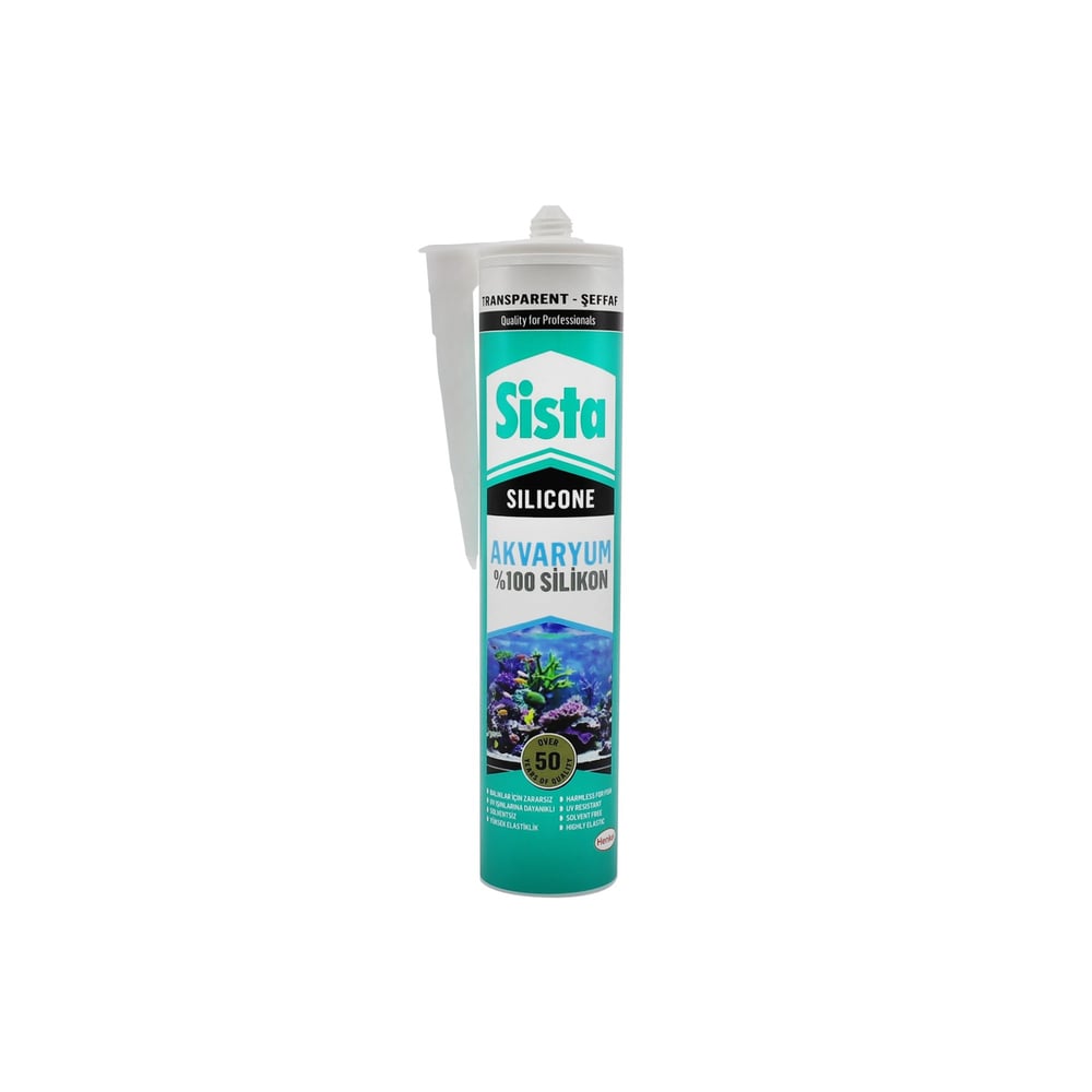 SistaSista Akvaryum Silikonu Şeffaf 280 Ml -(20 Adet)107.05.280S