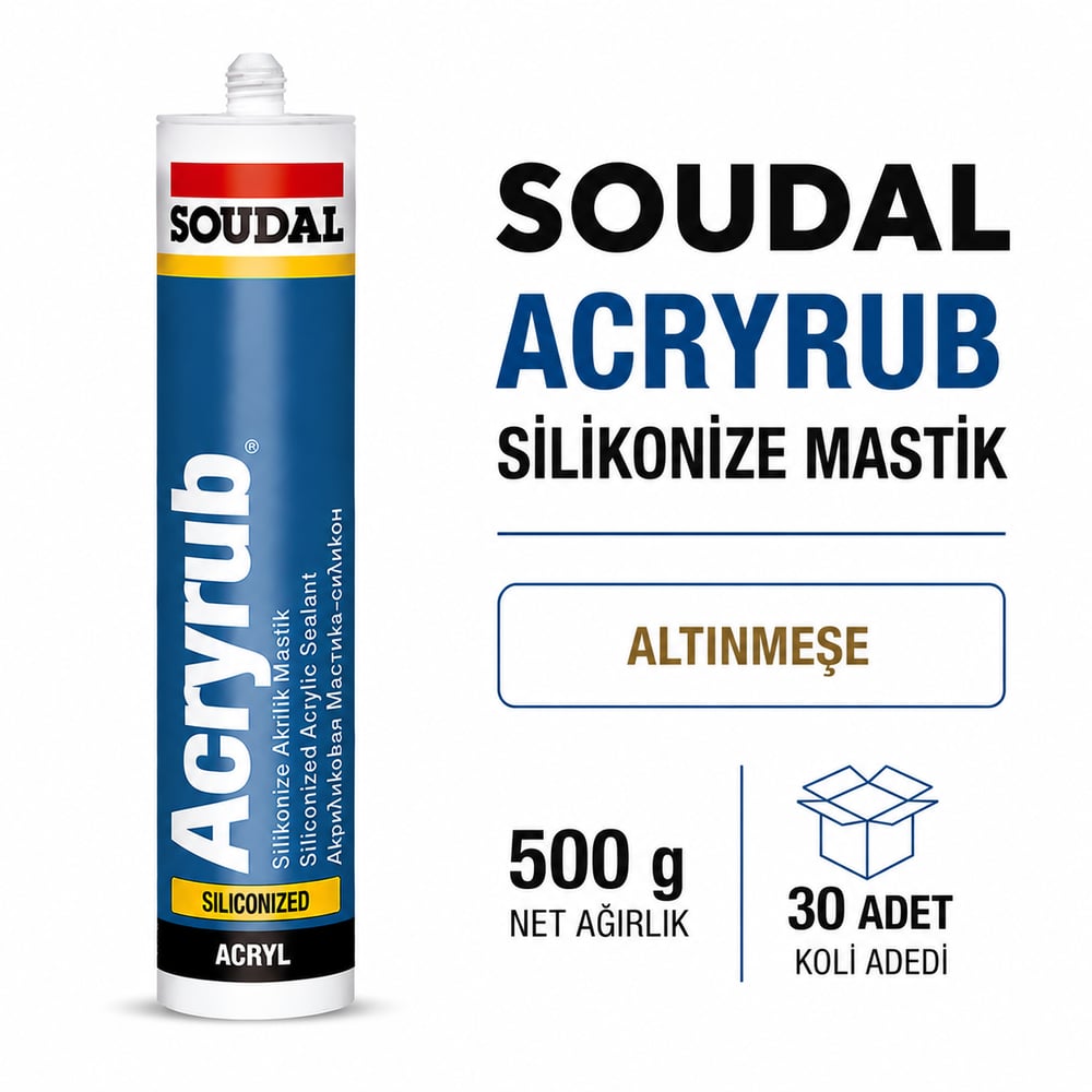  Soudal Silikonize Mastik Altınmeşe 500 Gr (30 Adet) - Ahşap GörünümlüSoudalSoudal Silikonize Mastik 500 Gr Altınmeşe -(30 Adet)275.02.AK06