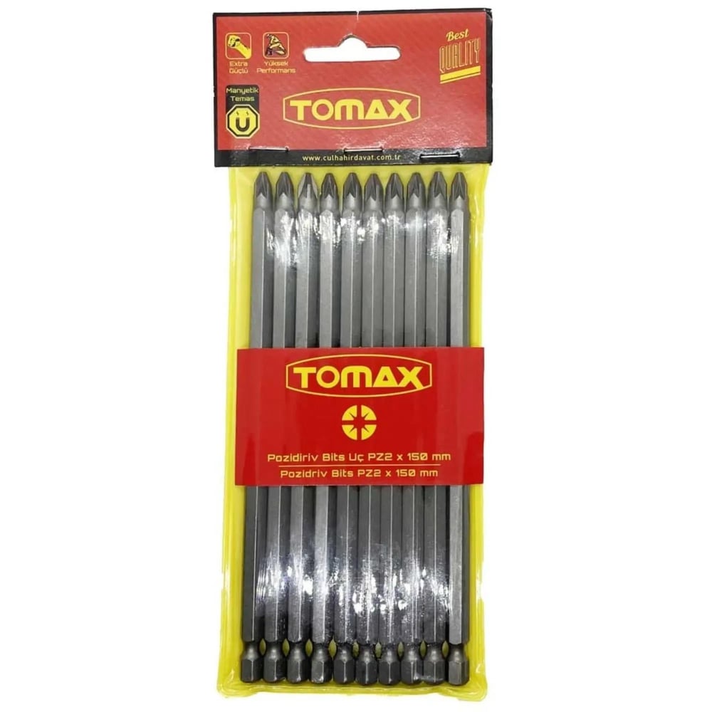 Tomax Bits Uç Pz2 150 Mm-(10lu Paket)