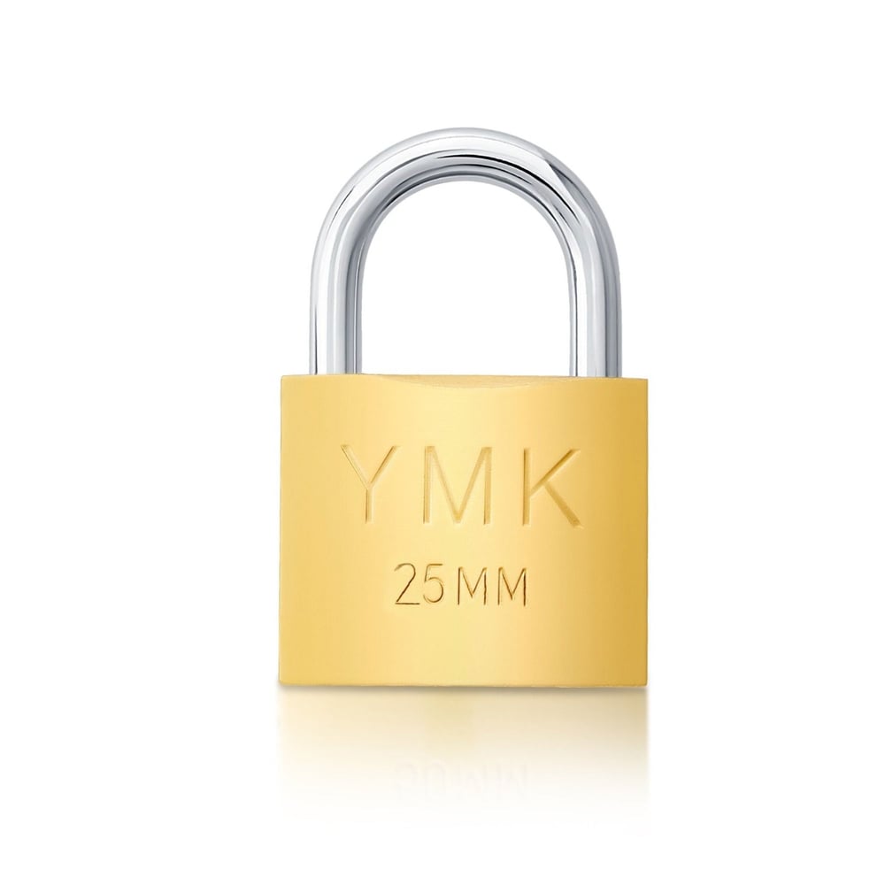 YmkYmk Asma Kilit Sarı Kısa 25 Mm -(12 Adet)195.13.B025