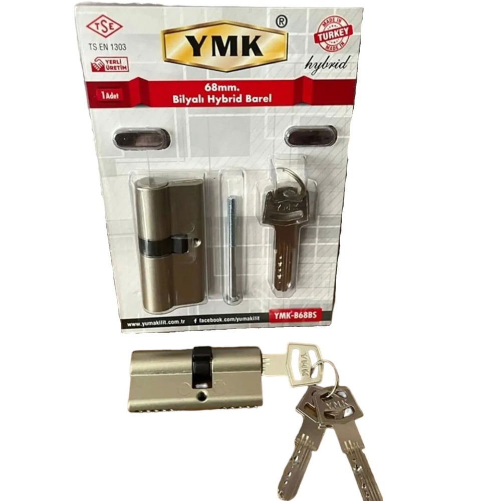 YmkYmk Çelik Kapı Bilyalı Barel Set 68 Mm Ymk-B68Hbgs195.04.BB02