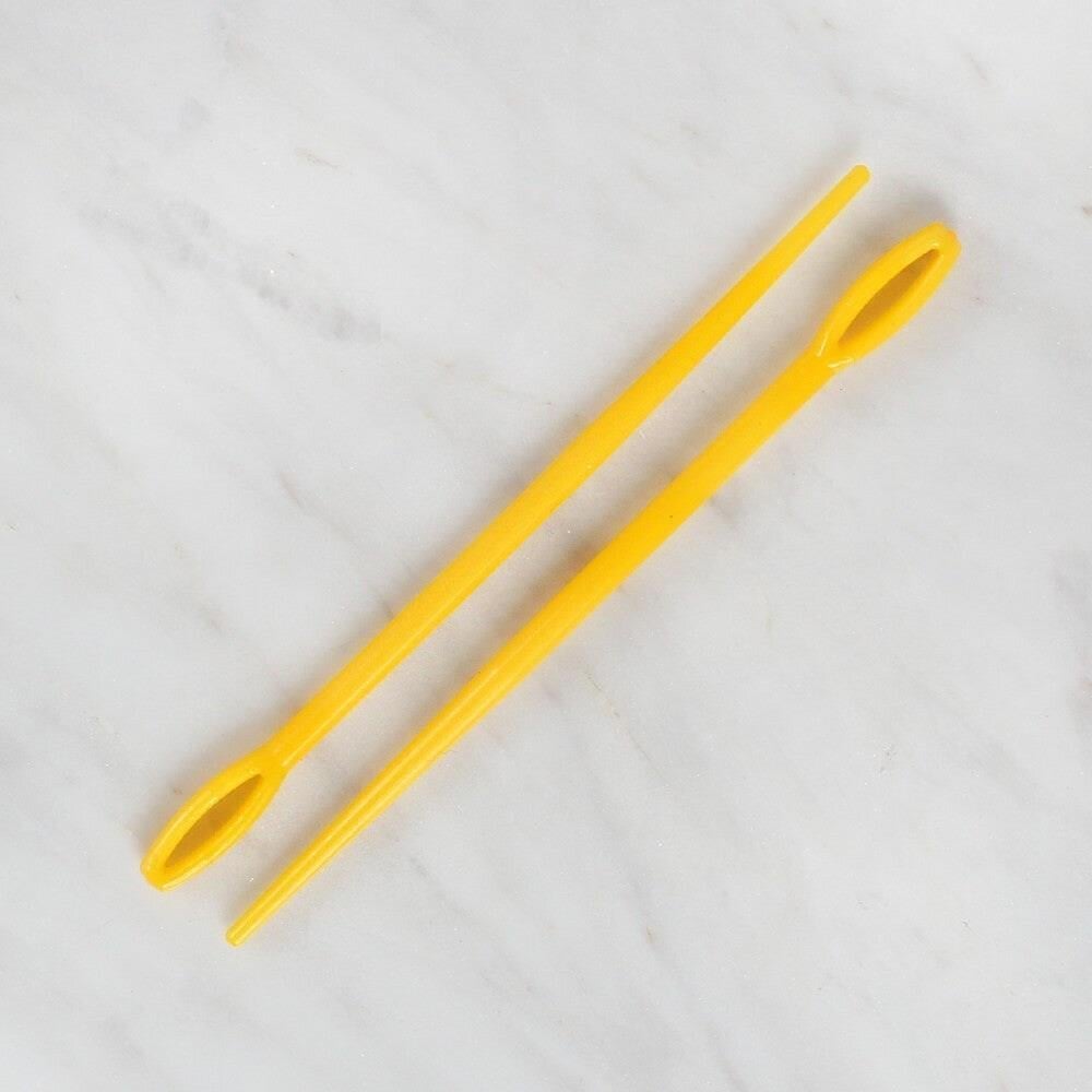 Loren 2 li Plastik Sarı Yün İğnesi