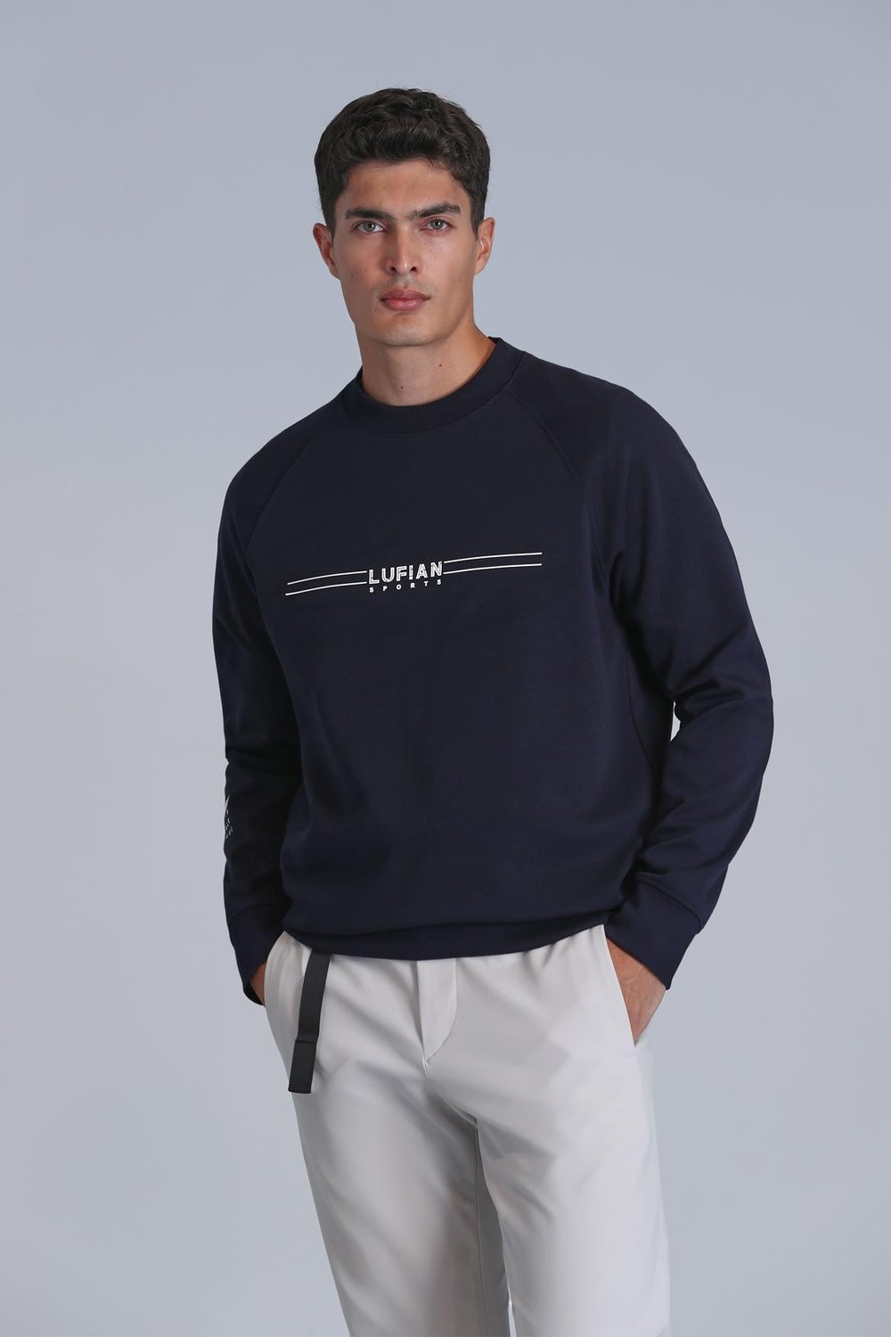Lufian lacivert sweatshirt