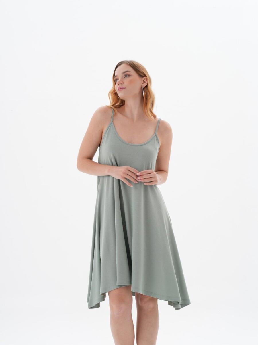 Askılı Oversize Kısa Elbise
