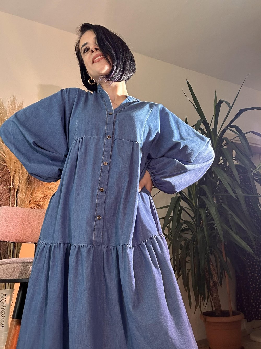 Denim Elbise