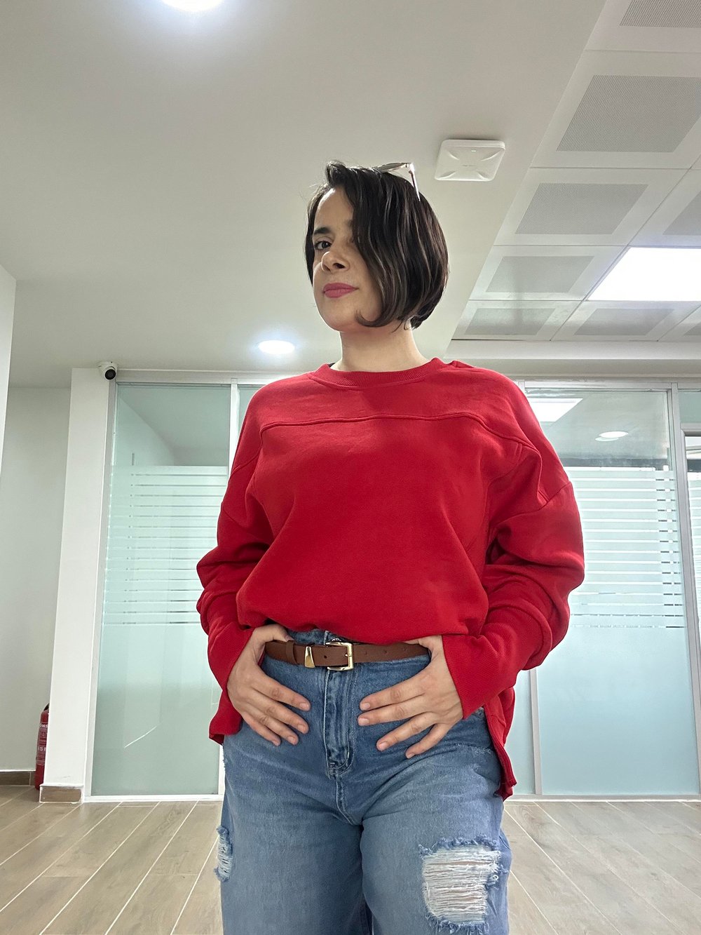 Kırmızı Sweatshirt