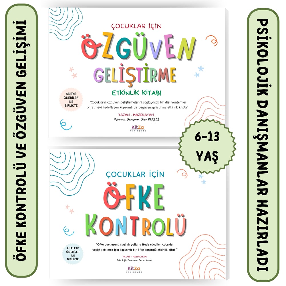 2 KİTAP İÇEREN SET(ÖZGÜVEN GELİŞTİRME,ÖFKE KONTROLÜ)