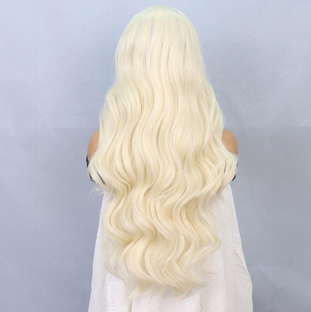 Platin Fiber Sentetik Front Lace Tül Peruk