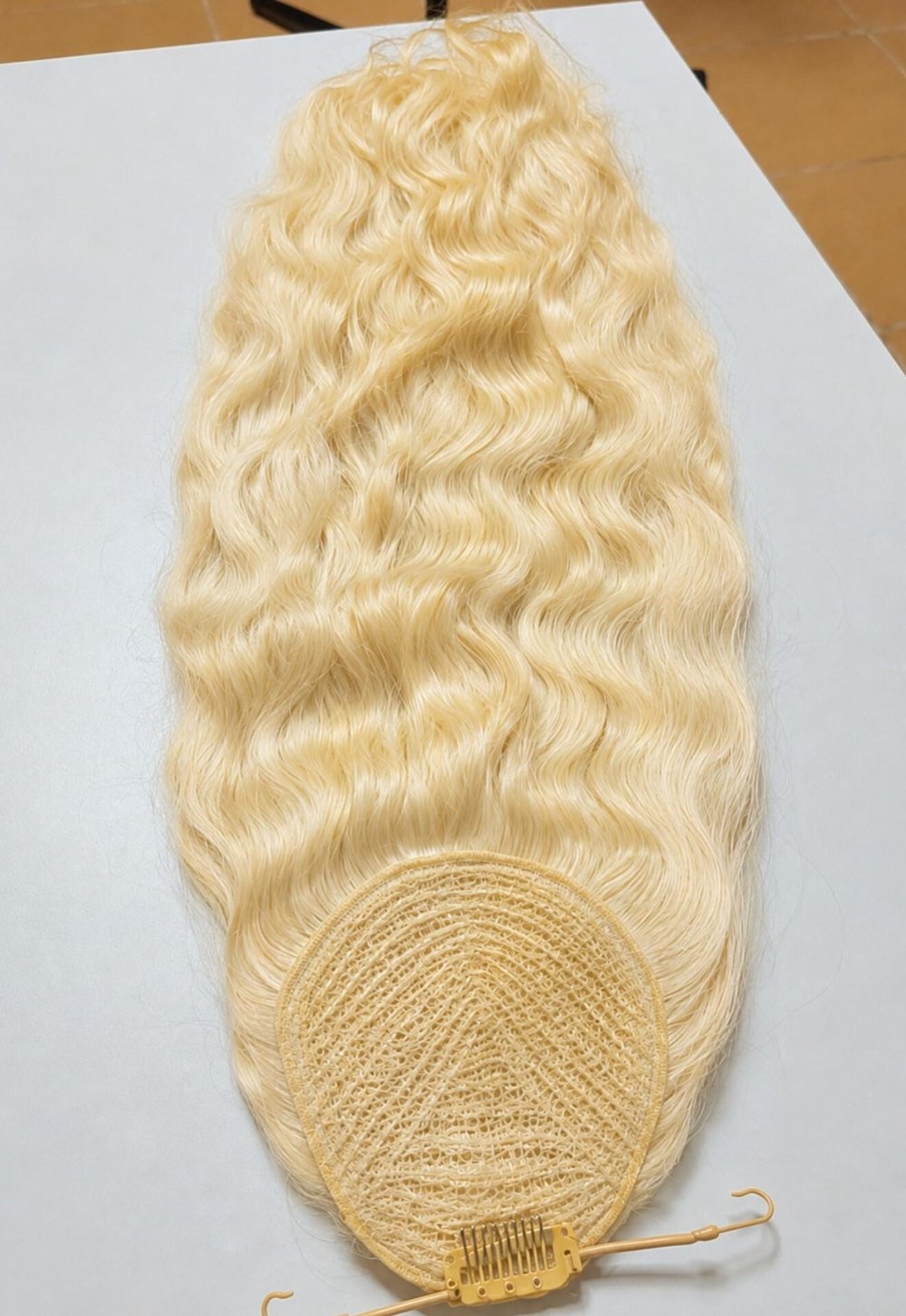 Gerçek Saç At Kuyruğu 65-70 cm 150 gr. Sıcak Sarı Renk