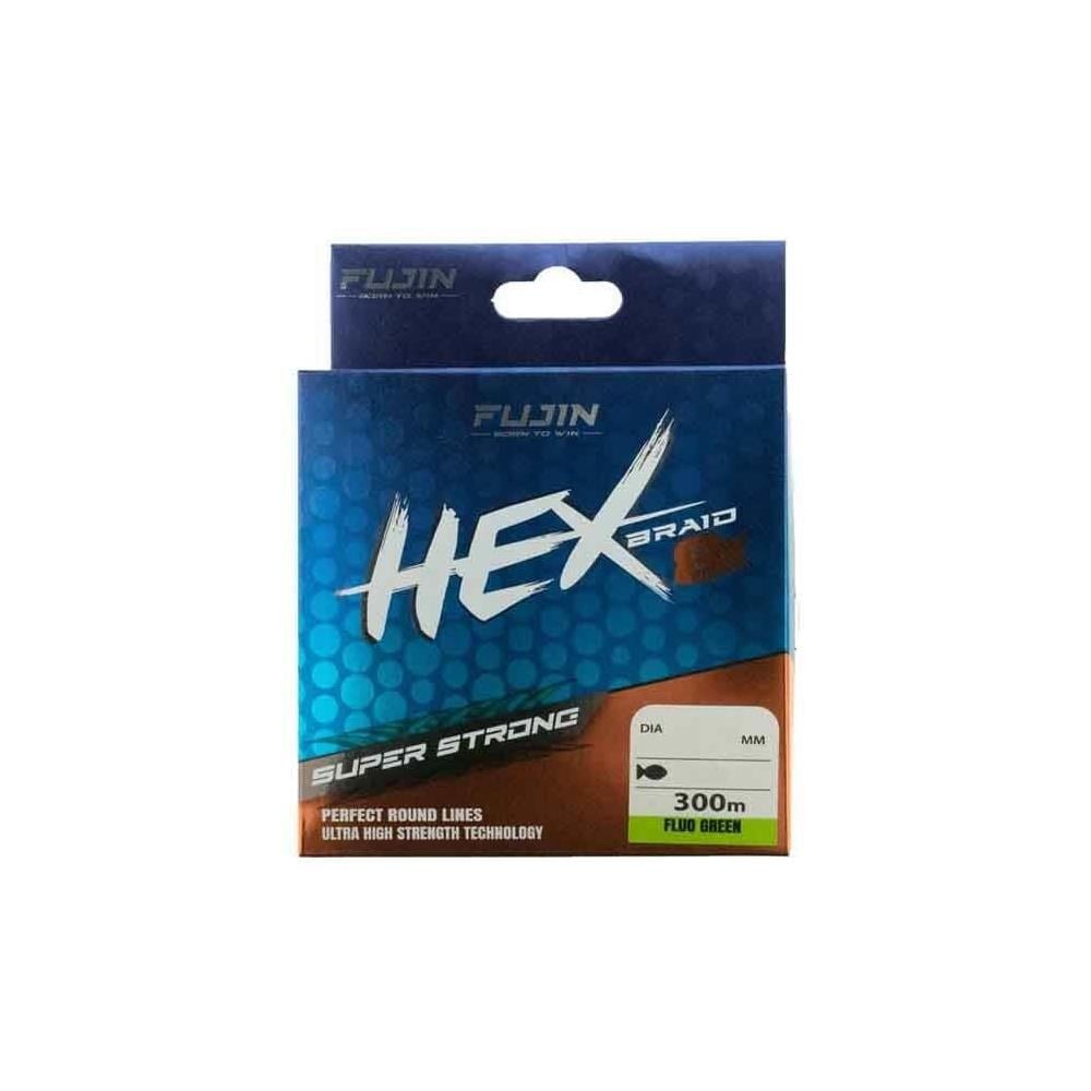 Fujin Hex Braid 8X 300 M Fluo Green PE İp Misina