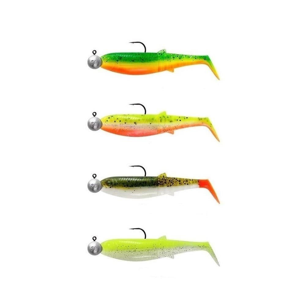 Savage Gear Cannibal Shad 12.5cm 20gr+12.5gr #5/0 Dark Water 4+4 Adet Silikon Seti