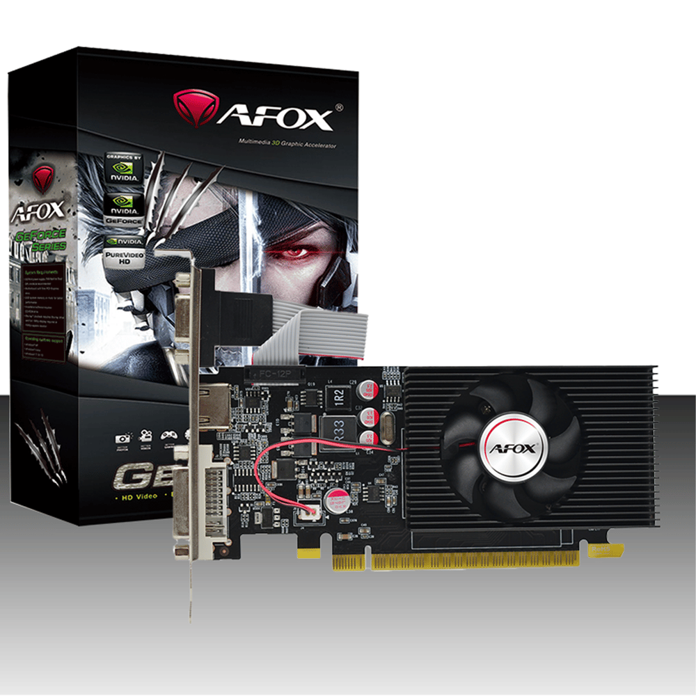 4 GB AFOX GT730 128Bit DDR3 16X DVI HDMI VGA LP Single Fan