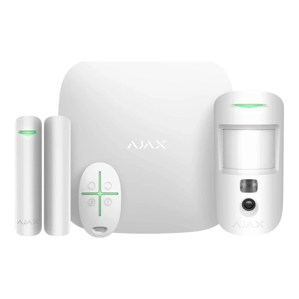 AJAX  StarterKit Cam Plus Alarm Seti  - Beyaz