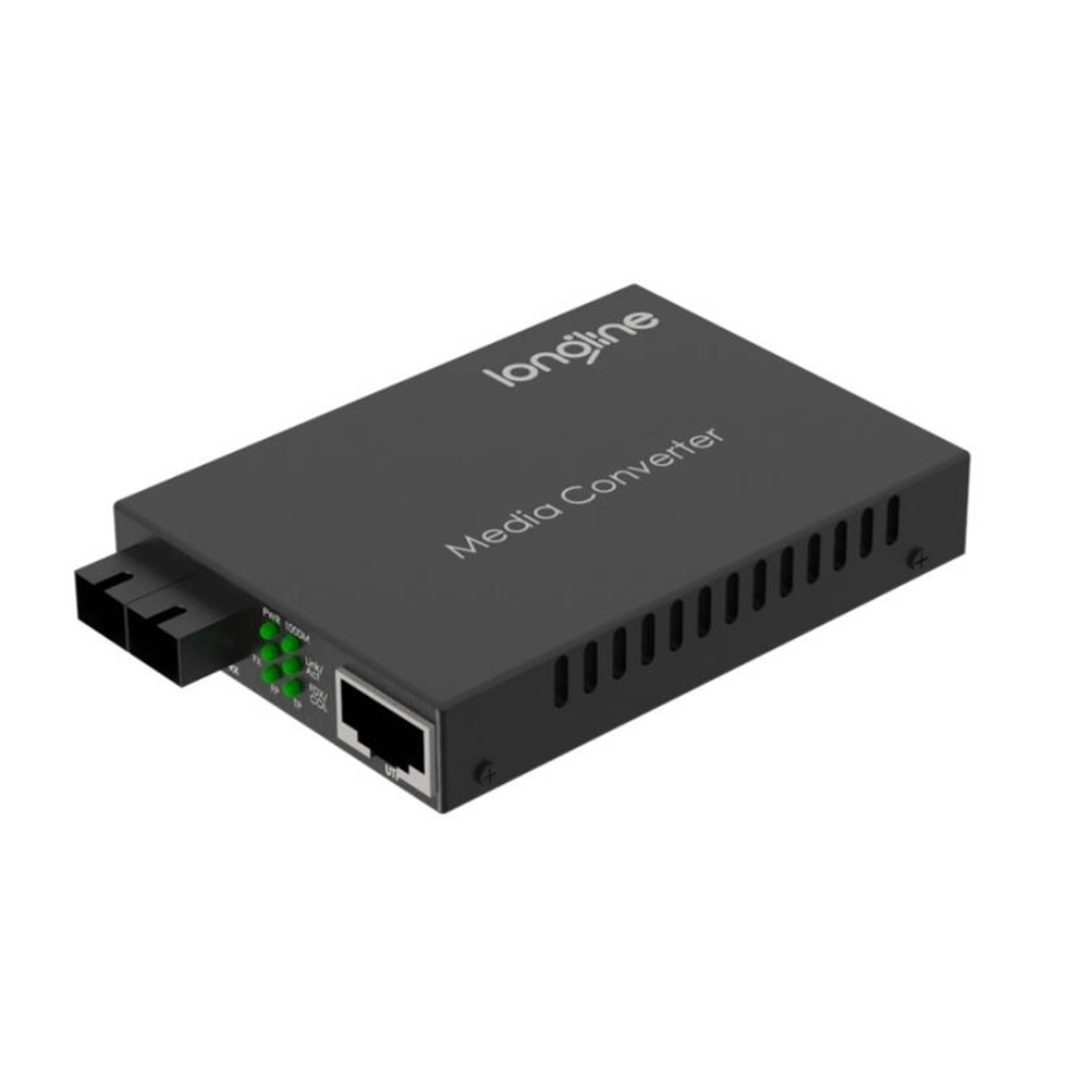 Longline 10/100/1000M 1310nm Singlemode 10Km SC Media Converter