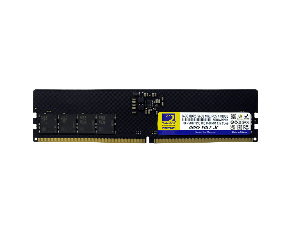 TwinMOS DDR5 16GB 5600MHz CL46 Desktop Ram