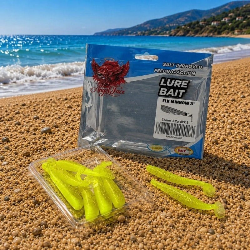 Angel Face FLK Minnow 7.5cm 3.2gr 8 Adet Silikon Yem
