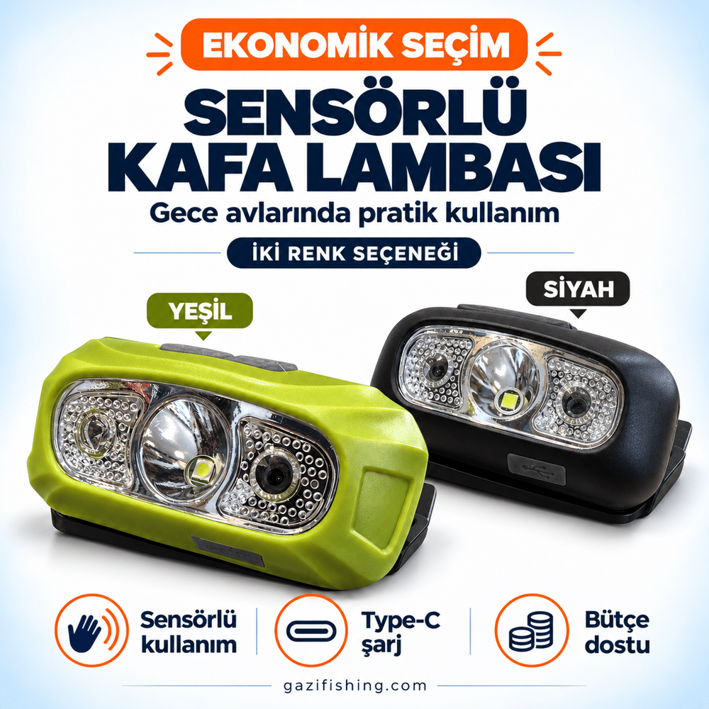 Ekonomik Sensörlü Kafa Lambası, Kafa Lambaları, ANCHOR
