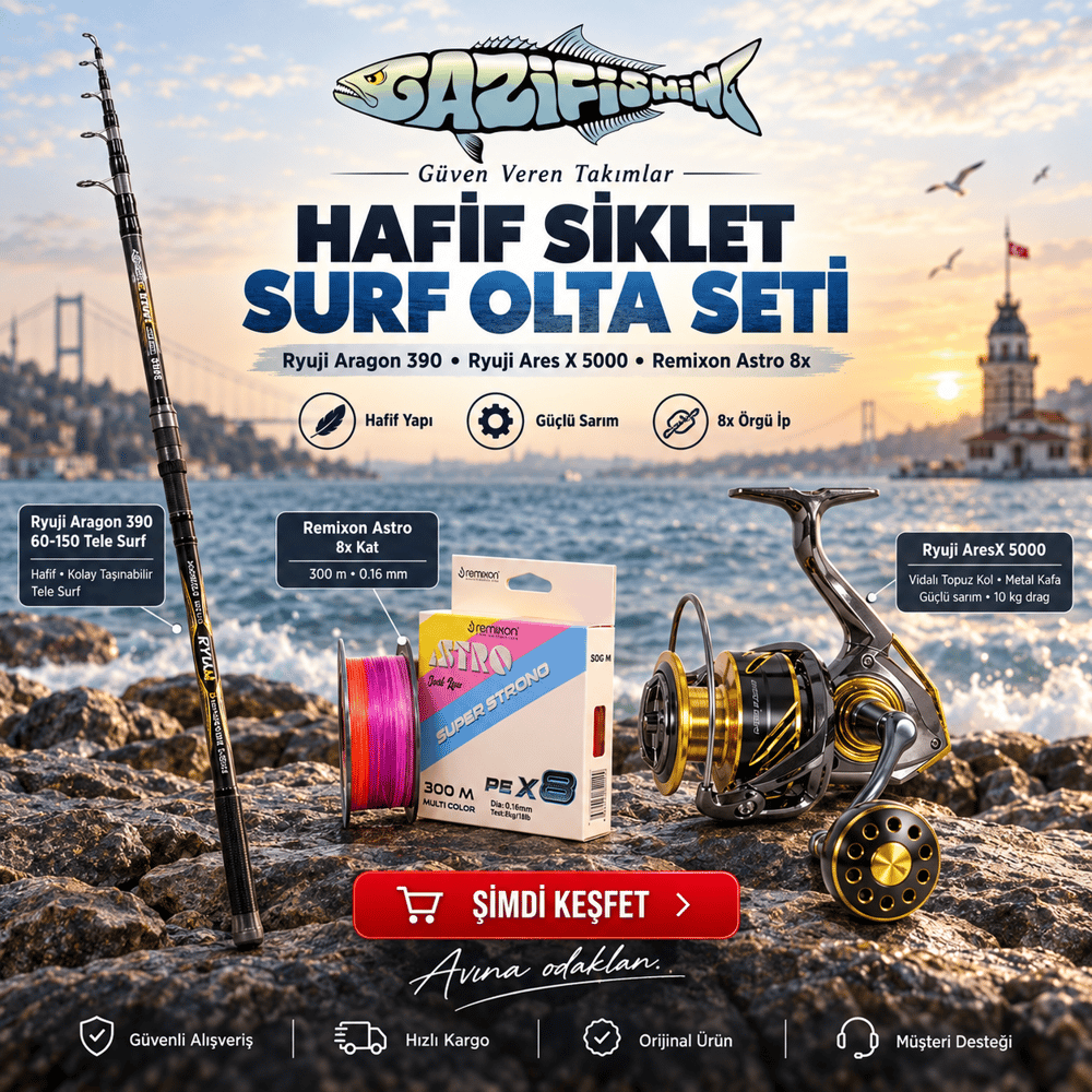 Hafif Siklet Surf Olta Seti 