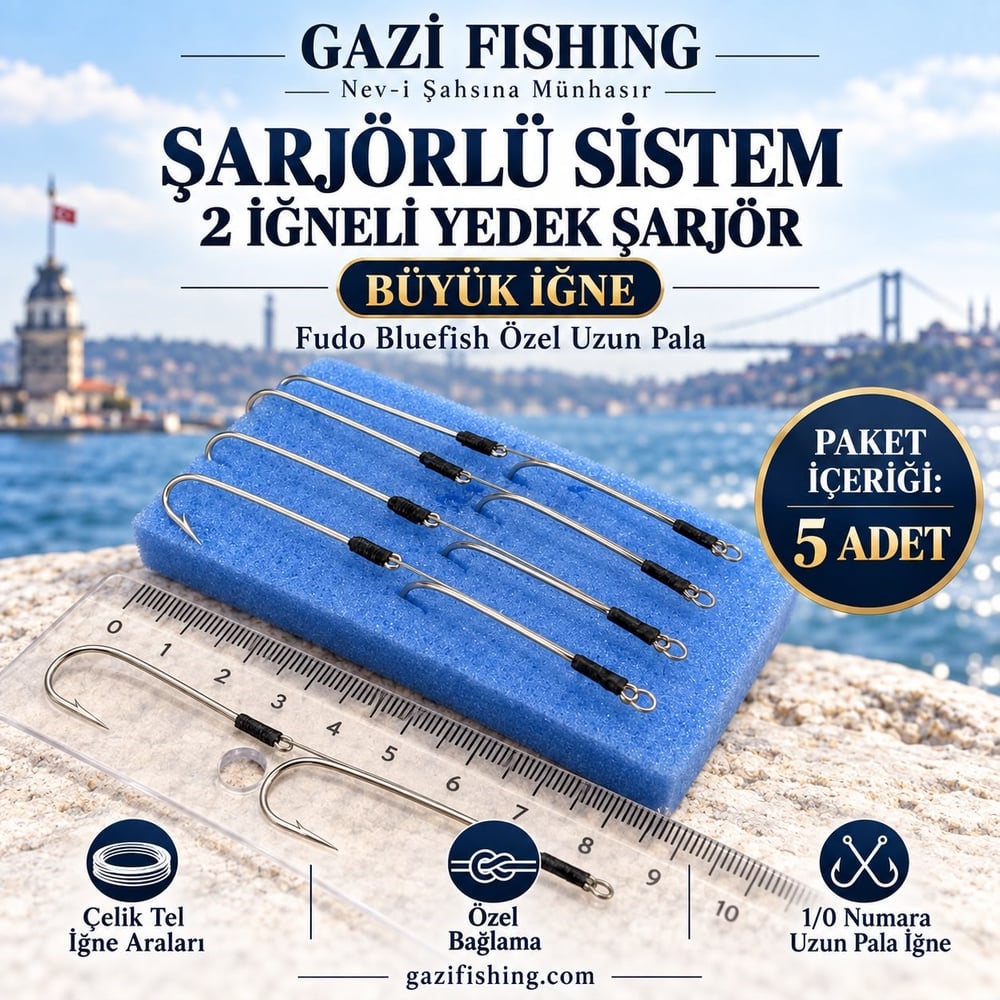Şarjörlü Sistem 2 İğneli Yedek Şarjör