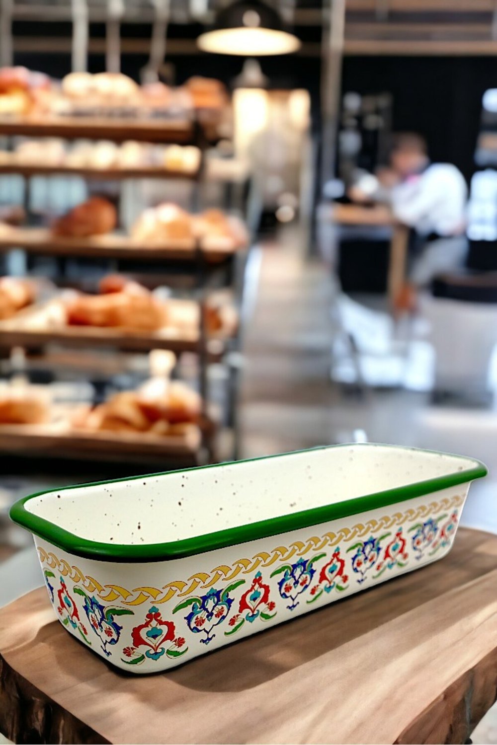 30/13 Emaye Baton Kek Ekmek Kalıbı 1,7Lt Fırın, Pişirme, Pasta, Çeyiz,