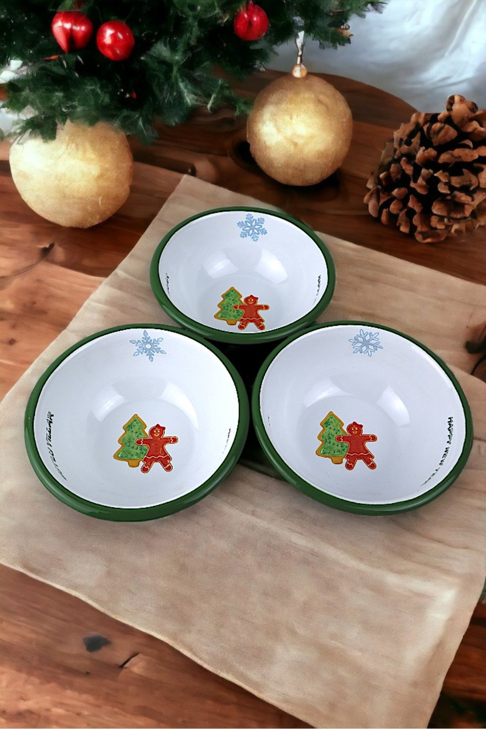 3lü13 No Emaye Kase,  Tabak, Çeyiz, Çukur Tabak, Çorba Kase, Mama Tabağı, Yılbaşı, Hediye 13 Cm
