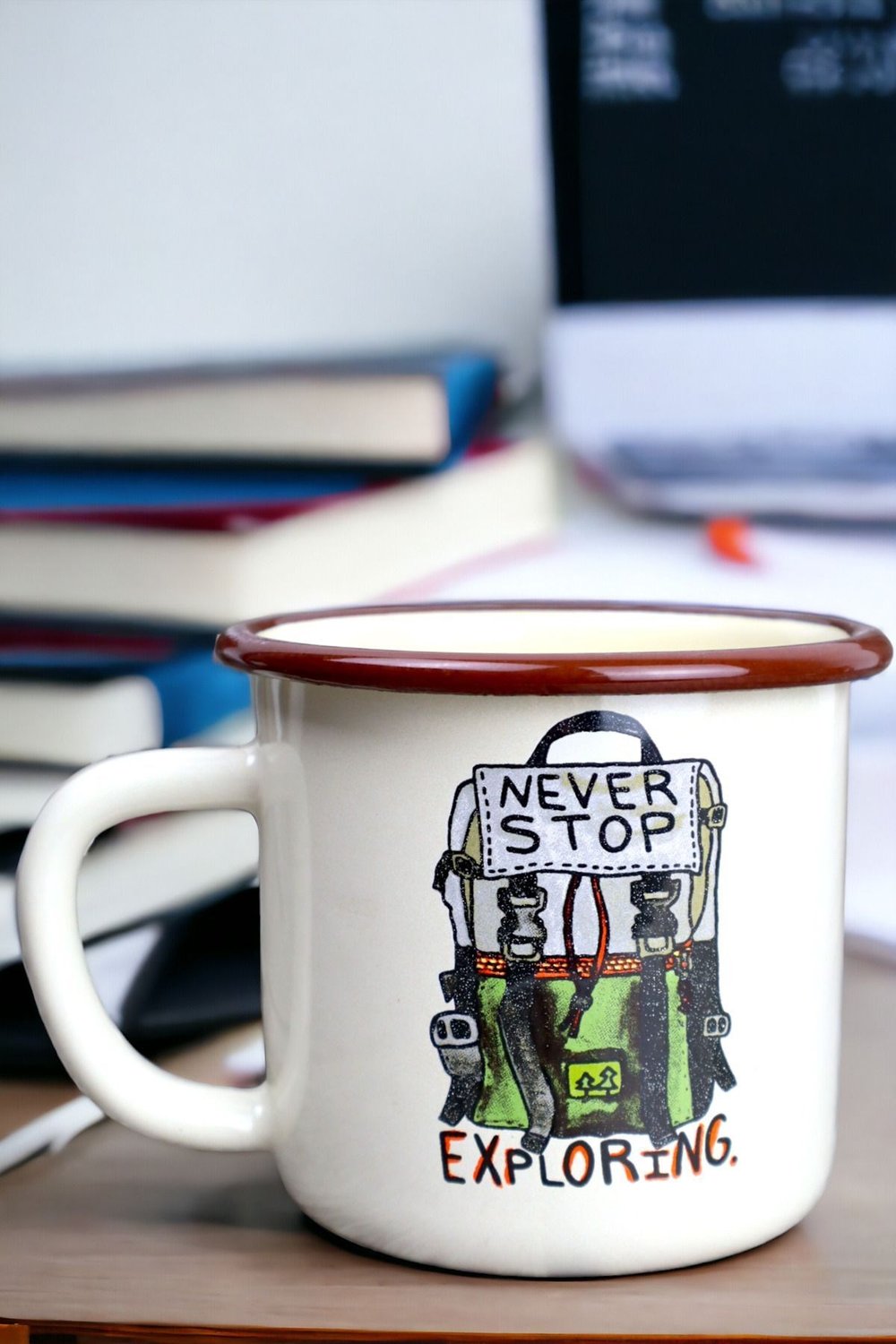 Emaye Kupa Bardak Camp Kamp Mug Fincan Kahve