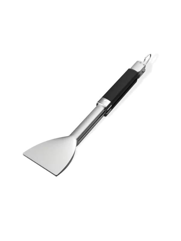 Weber Flat‑Grip Griddle  – Geniş Düz Uçlu Maşa Paslanmaz Çelik, Soft‑Touch Saplı