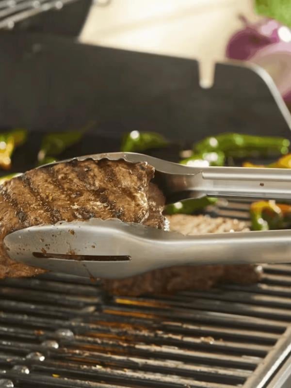 Weber 6760 Precision Grill Tongs – Hassas Kilitli Paslanmaz Çelik Maşa (46 cm)