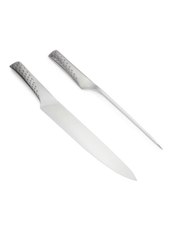Weber Deluxe Carving Set 17074 – Et Bıçağı & Çatalı Paslanmaz Çelik | Ergonomik Saplar | Bıçakta Keskin Dişler