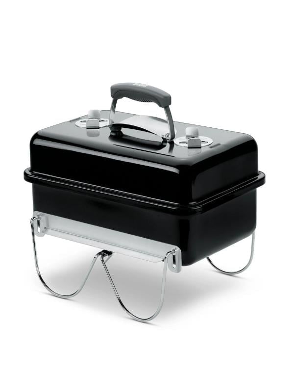 Weber Go-Anywhere Charcoal – Portatif Dikdörtgen Kompakt 42 × 26 cm Izgara | Kilitli Kapak | 6 kg Taşıma Ağırlığı