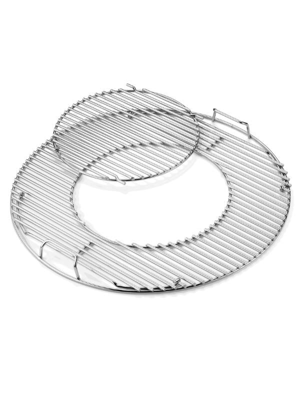 Weber Gourmet BBQ System Cooking Grate 8835 Menteşeli Pişirme Izgarası  12 inç Kaplamalı Ek Parça | 22 inç 57 cm Kömür Izgaralarına Uyar