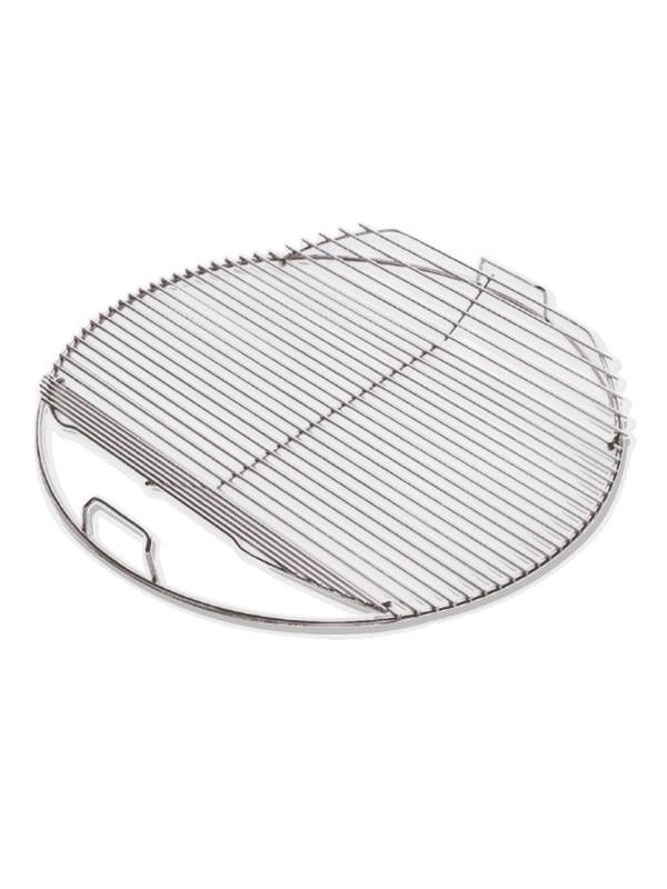 Weber Hinged Cooking Grate 8414 Menteşeli Pişirme Izgarası – 47 cm Kömürlü Barbeküler İçin Plated Steel | Katlanabilir Yan Kanatlar | Kömür Yenilemeyi Kolaylaştırır