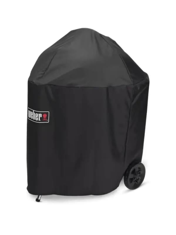 Weber Premium Barbecue Cover 3400231 – Master-Touch 67 cm Kömürlü Barbekü Su Geçirmez Polyester | UV Korumalı | Cırtlı Sabitleme Kayışları