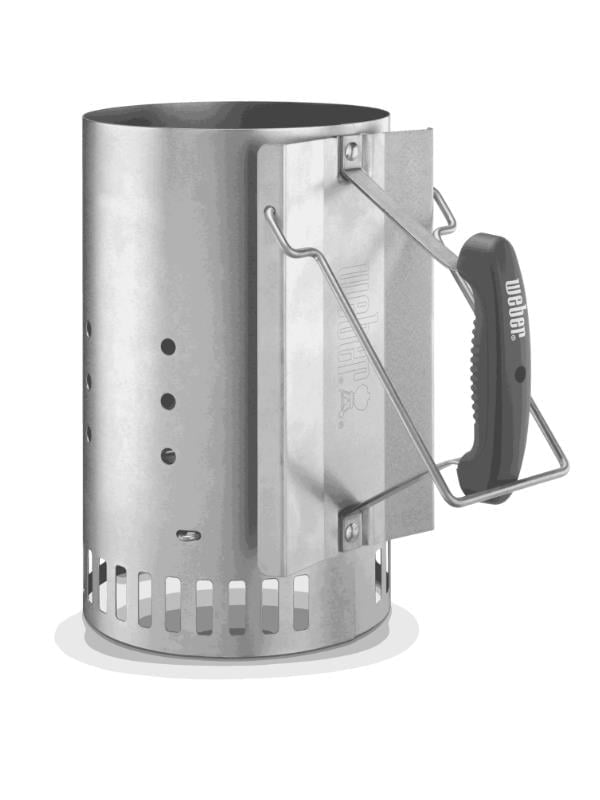 Weber Rapidfire Chimney Starter 7416 – Köz Başlatma Aparatı Büyük Çelik Konik Izgara | Ergonomik Sap | Gazsız Ateş Yakma