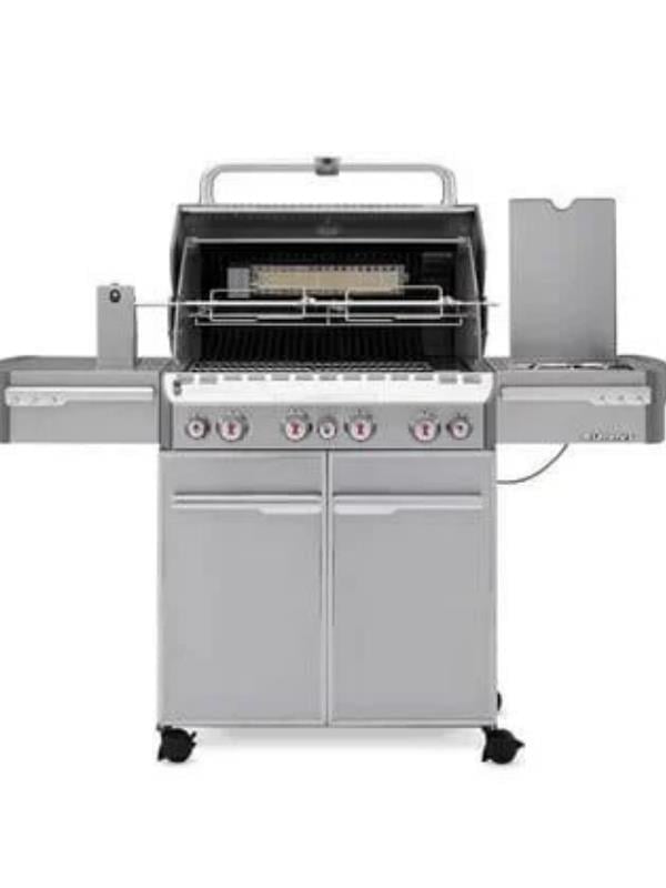 Weber Summit® S-470 Paslanmaz Çelik Gazlı Barbekü – 4 Brülör + Sear / Tütsü / Rotisserie