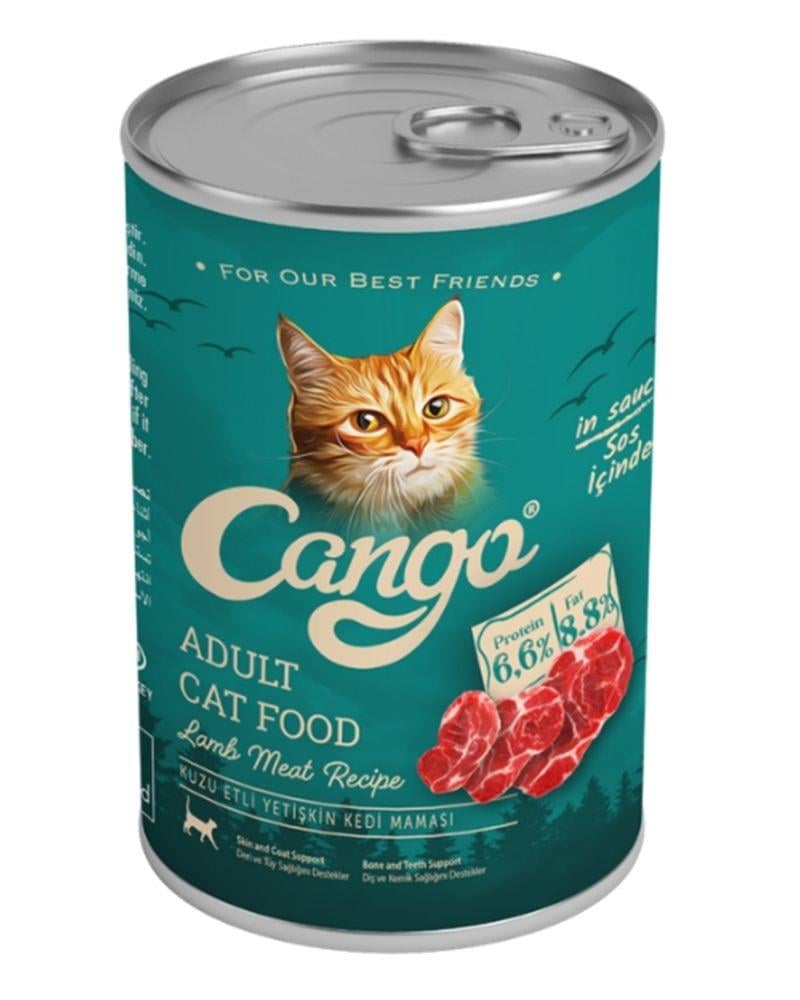 Cango Kuzu Etli Yetişkin Konserve Kedi Maması 415 Gr