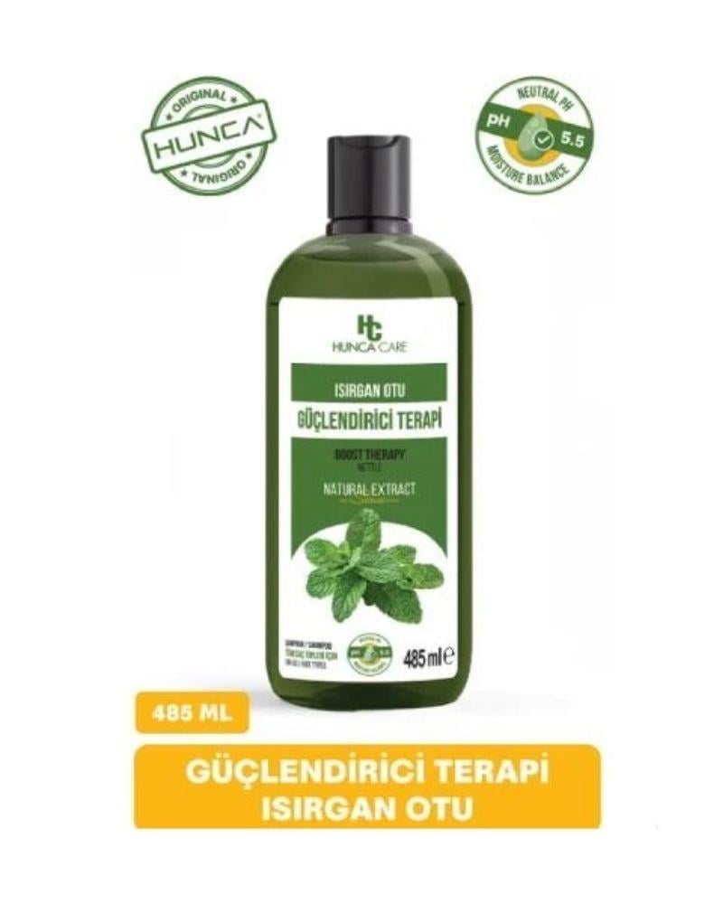 Hunca Care Isırgan Otlu Bitkisel Şampuan Saçların Parlak Görünmesine Yardımcı 485 ml