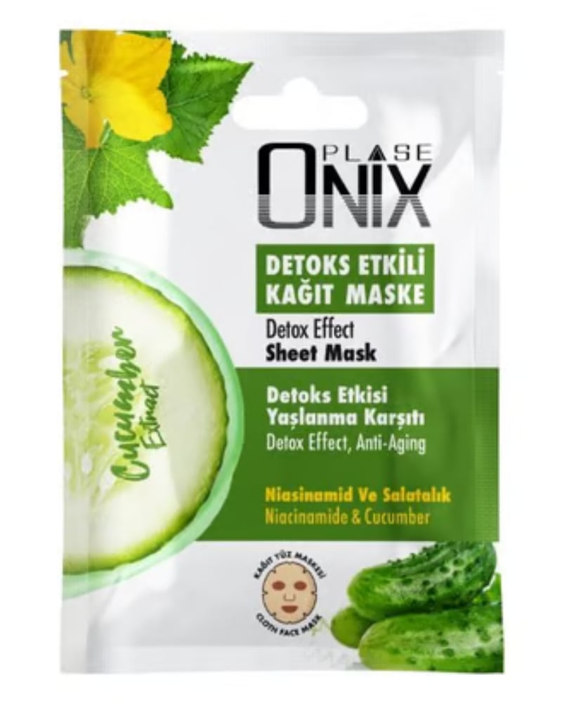 Morfose Onix Detoks Salatalık Kağıt Yüz Maskesi 20 ml