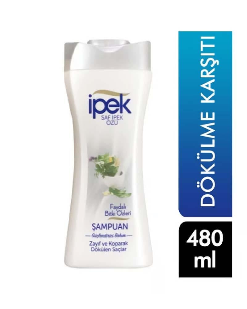İpek Şampuan 480 ML Zayıf ve Koparak Dökülen Saçlar İçin Bitki Özlü