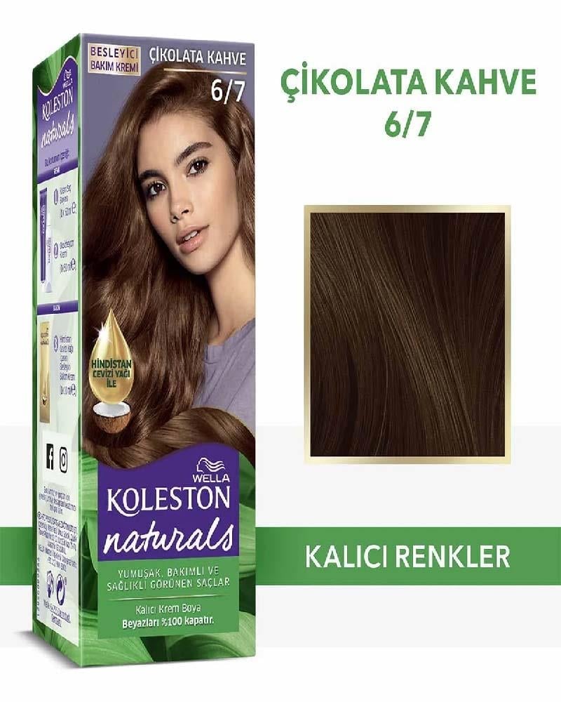 KOLESTON NATURALS Naturals Saç Boyası Çikolata Kahve 6-7
