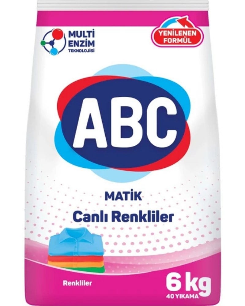 ABC Matik Renkliler Toz Çamaşır Deterjanı 6 Kg