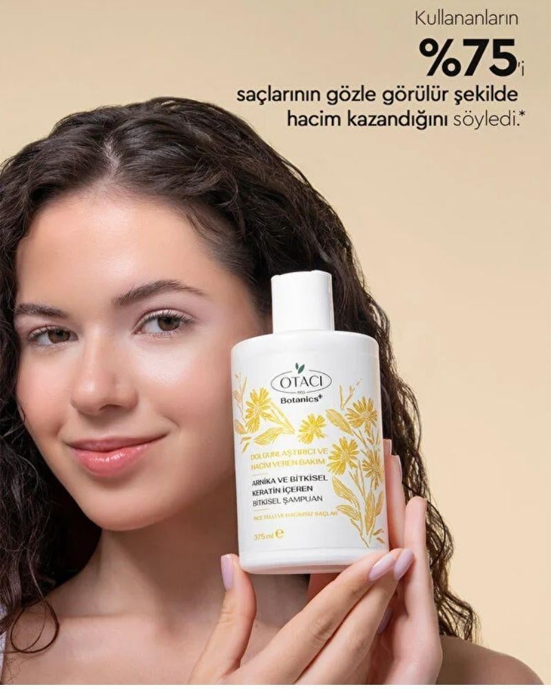 Otacı Botanics+ Arnika ve Bitkisel Keratin içeren 375 ml Şampuan