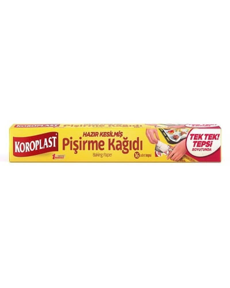 Koroplast Hazır Kesilmiş Pişirme Kağıdı 16lı