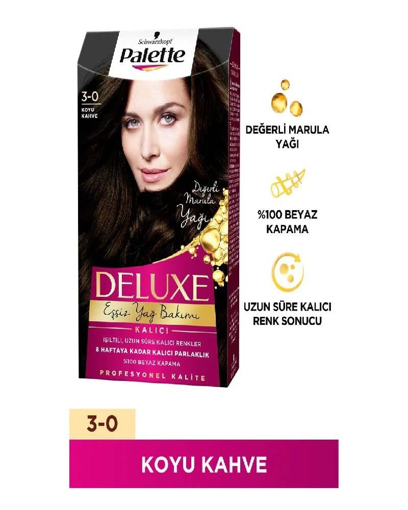 Palette Deluxe Saç Boyası Koyu Kahve 3-0