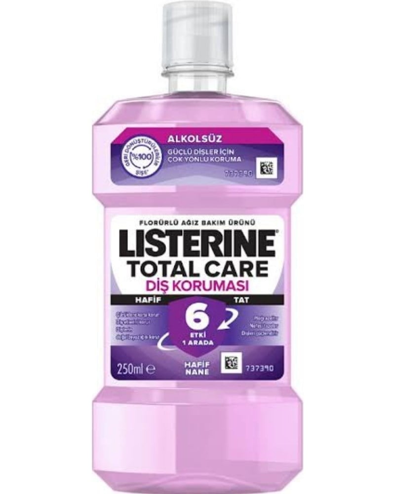 Listerine Total Care Diş Koruması Hafif Tat Ağız Bakım Suyu 250 ml