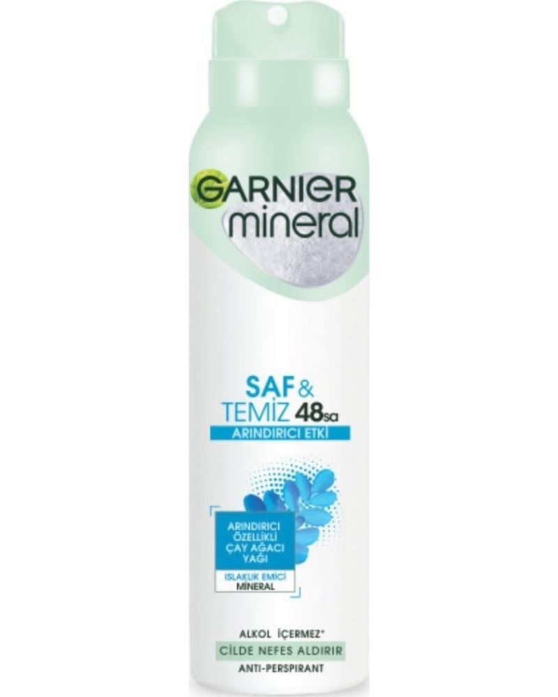 Garnier Mineral Saf ve Temiz Kadın Sprey Deodorant 3600542035132
