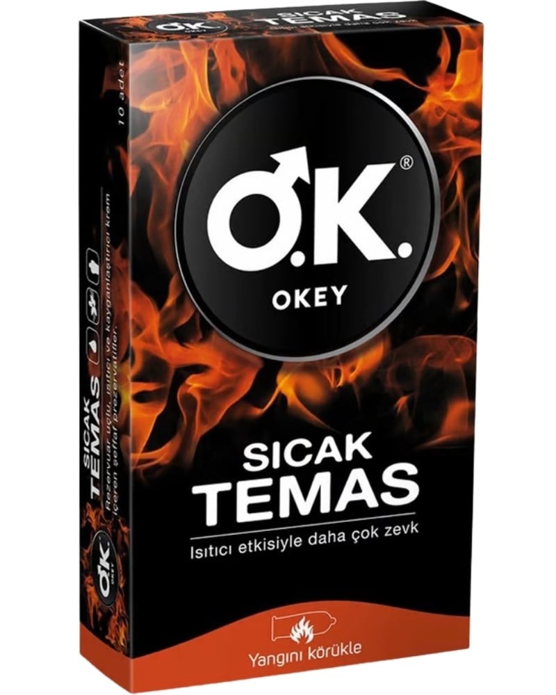 Okey Sıcak Temas Prezervatif 10lu