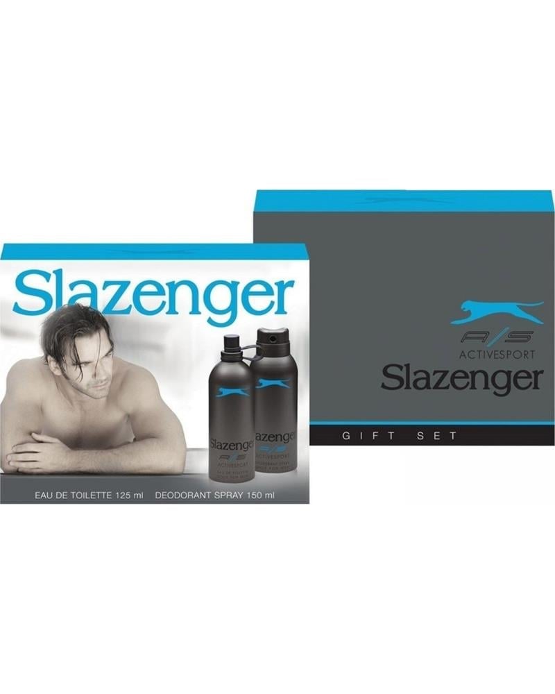 Slazenger Active Sport Mavi 125 ml Erkek Parfüm Ve 150 ml Deodorant Set